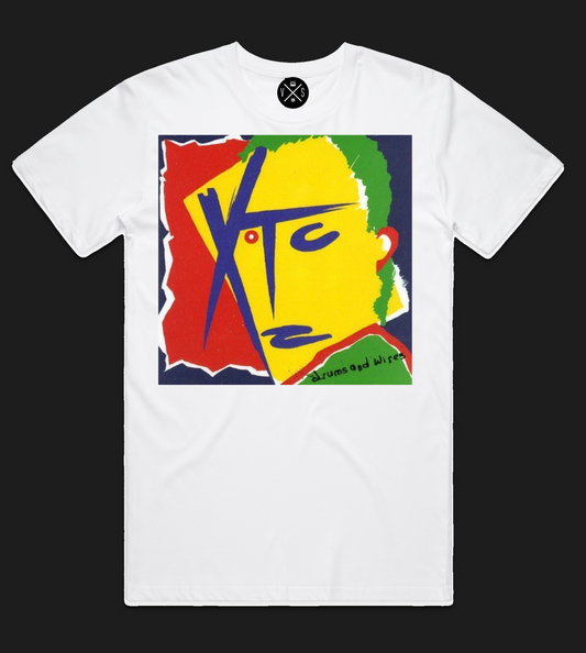 UK punk band t-shirt inspired by late 1970s British punk
XTC-Drums and Wires