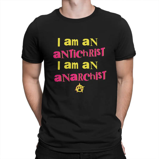 UK punk band t-shirt inspired by late 1970s British punk
Sex Pistols Lyrics black