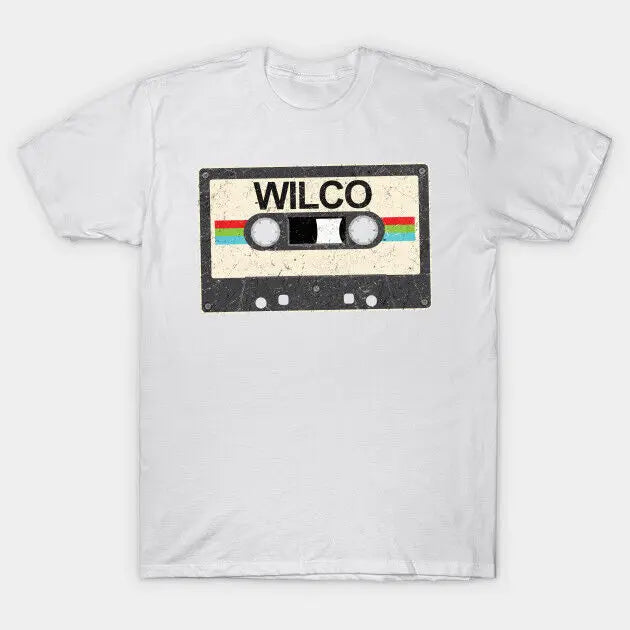 Wilco cassette tape design on vintage retro t-shirt
