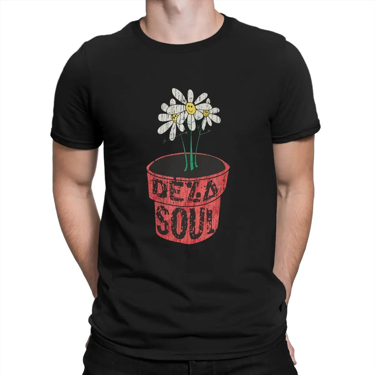 De La Soul-Rap Flower-T-Shirt Black S4099bdec8a9f43c7b4107745af0d9099Y Vintage Sounds T-Shirts T-Shirt