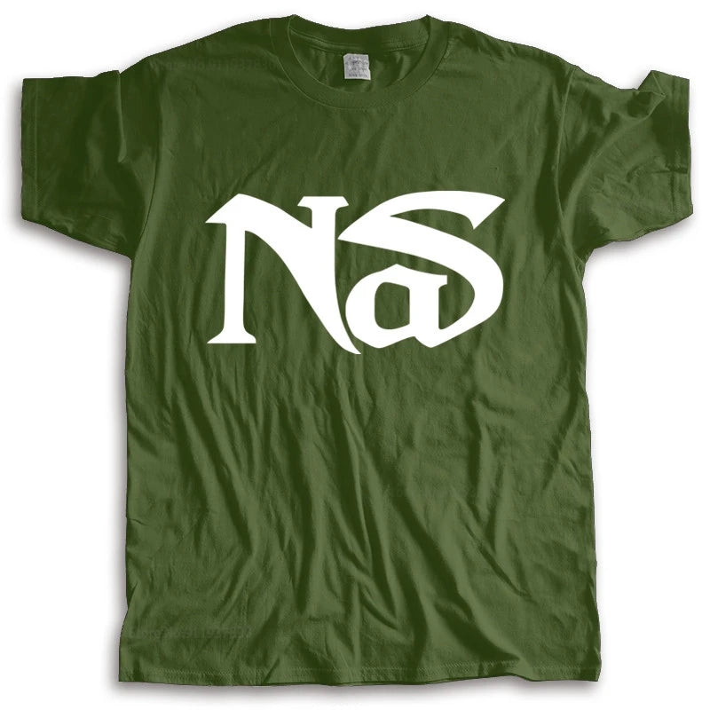 Nas Logo T-Shirt Armygreen S577323f15e6444f69277f7c81abb291fc Vintage Sounds T-Shirts T-Shirt