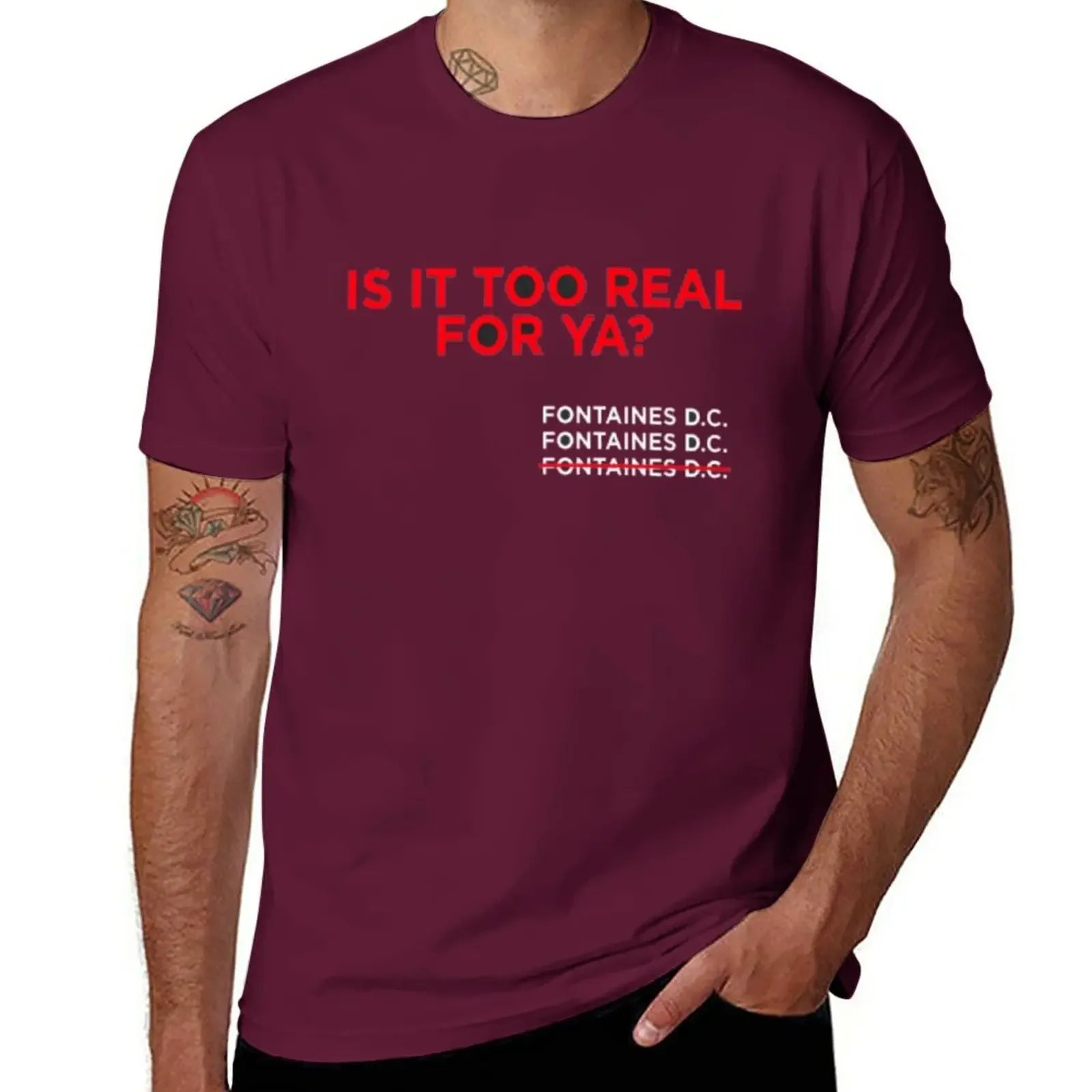 Fontaines DC : Is It Too Real For Ya?-T-Shirt Sd497e80cc8114a4bacb8c15a0f49b3585 Vintage Sounds T-Shirts