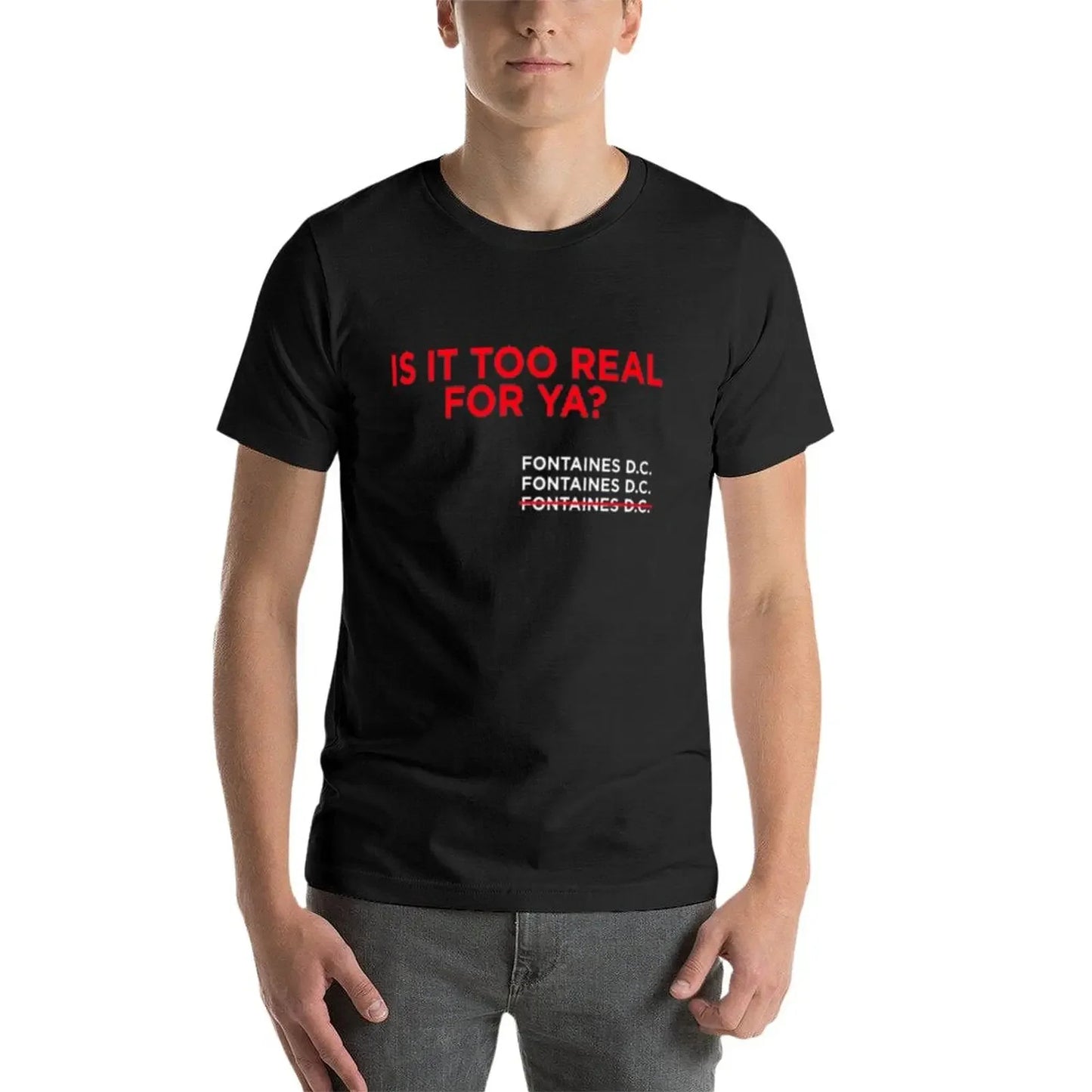 Fontaines DC : Is It Too Real For Ya?-T-Shirt Se66aa8492352490d898c9aed8ff858e3f Vintage Sounds T-Shirts