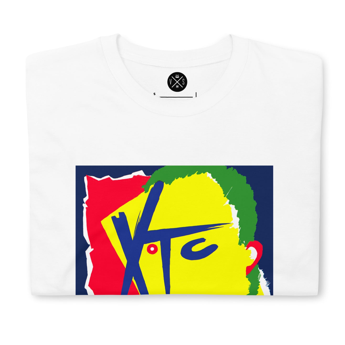 XTC Drums & Wires graphic T-shirt front on white cotton